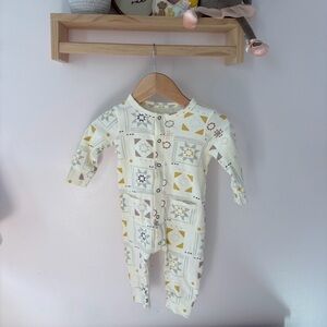 Pehr 3-6M Patchwork Cotton Coverall